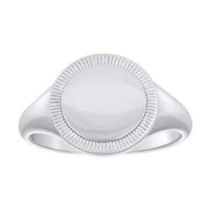 925 Sterling Silver Mens Signet Ring Size 10